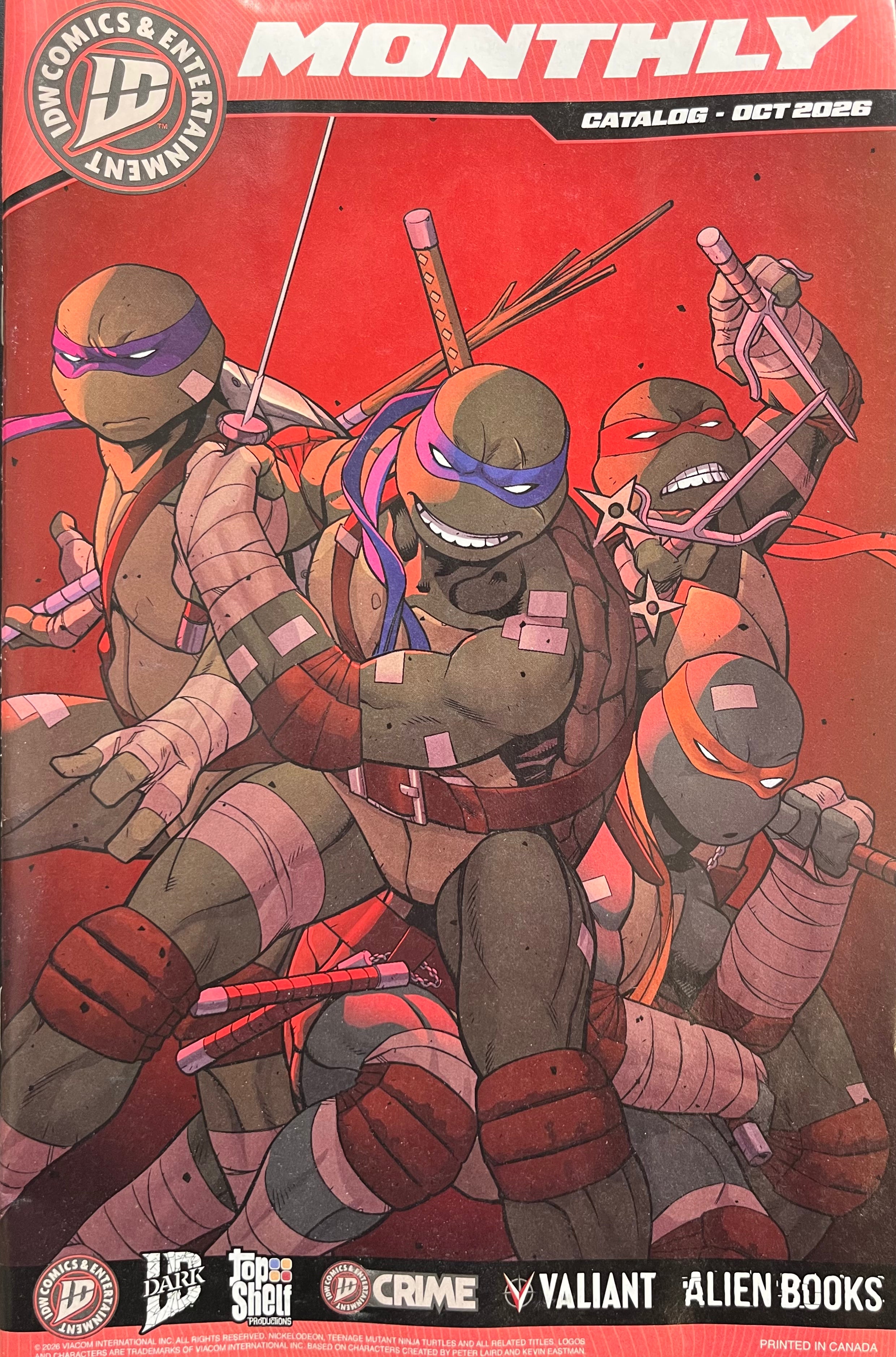 Freebie - IDW Monthly Title Catalog October 2026