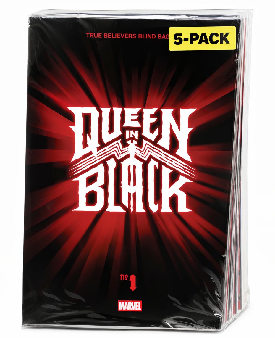 Queen In Black #1 True Believers Blind Bag PACK OF 5 (Bundle) *PRE-ORDER*