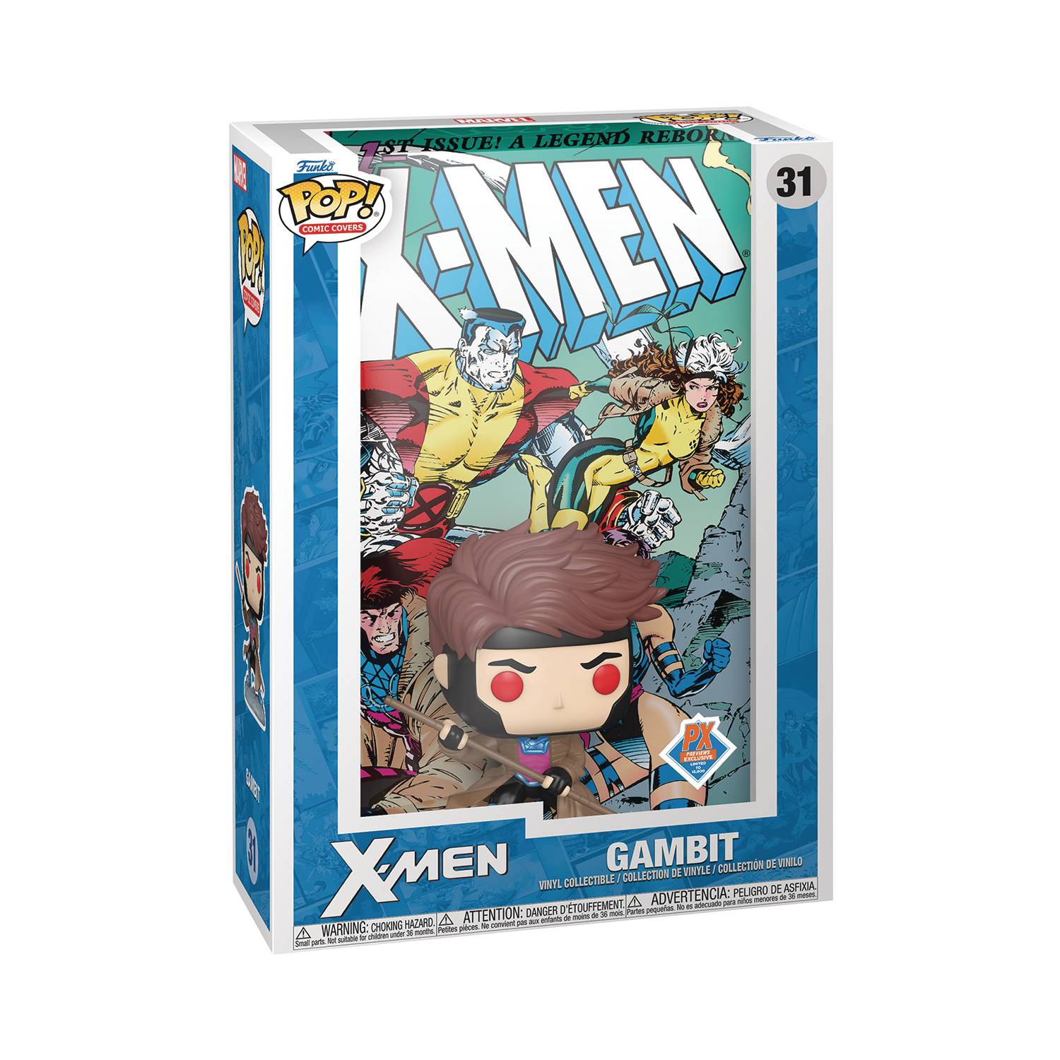 Pop! Comic Cover: Marvel X-Men #1 Gambit Previews Exclusive Vinyl Figure