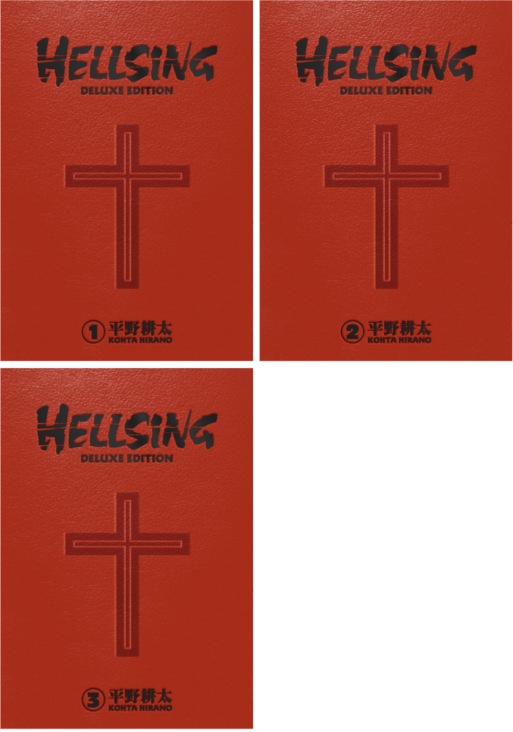 Hellsing Deluxe Edition HC Bundle Volumes 1-3 (Complete)