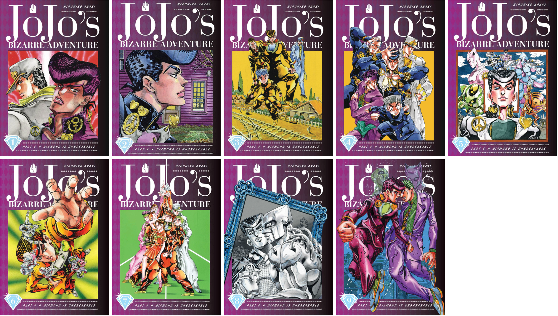JoJo's Bizarre Adventure: Part 4 Diamond Is Unbreakable HC Bundle (Complete)
