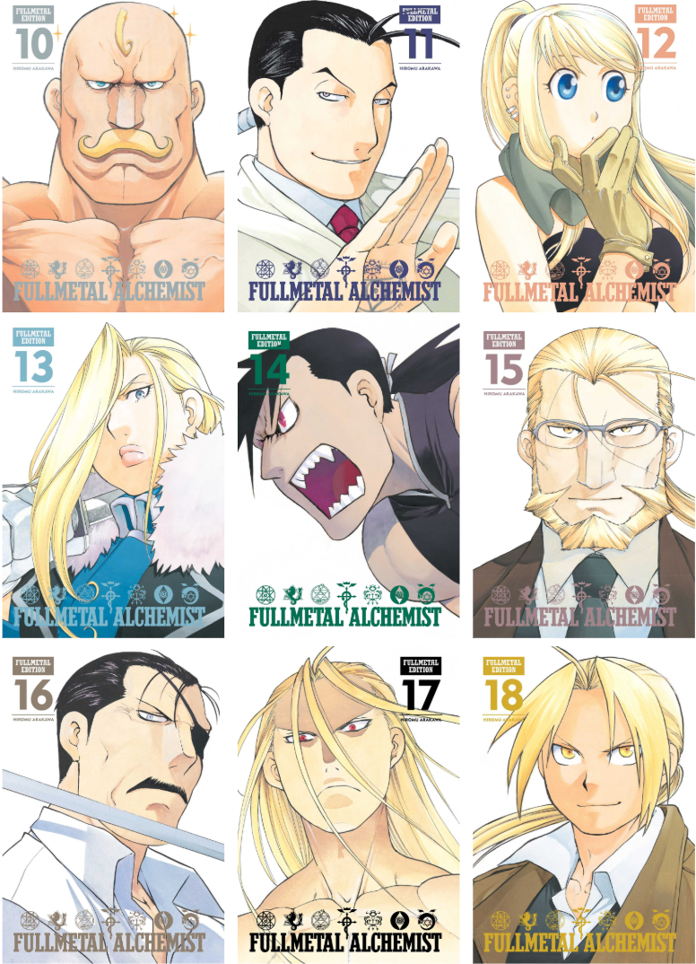 Fullmetal Alchemist Fullmetal Edition Bundle Volumes 10-18