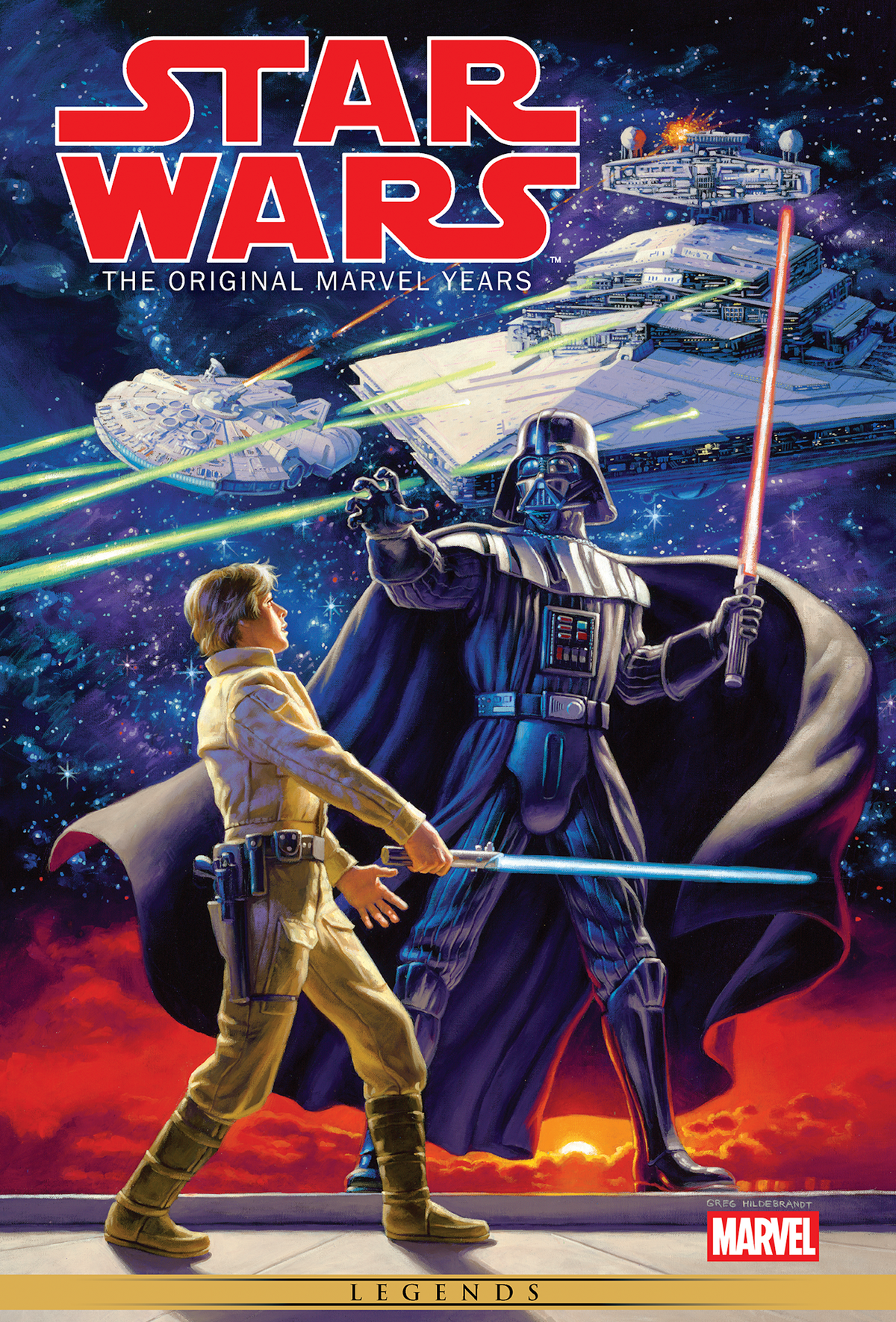 Star Wars: The Original Marvel Years Omnibus Vol 1 Greg Hildebrandt Cover HC [New Printing, DM Only] *PRE-ORDER*