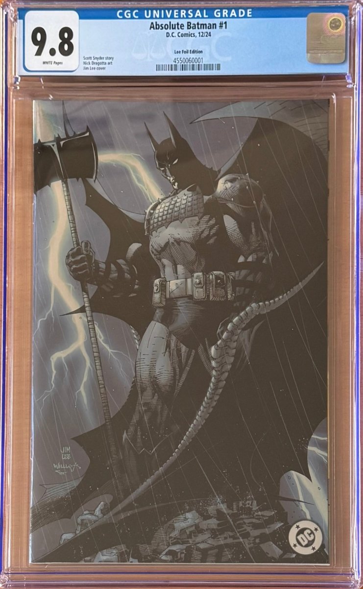 Absolute Batman #1 Jim Lee Foil Variant CGC 9.8 - Walt's Comic Shop