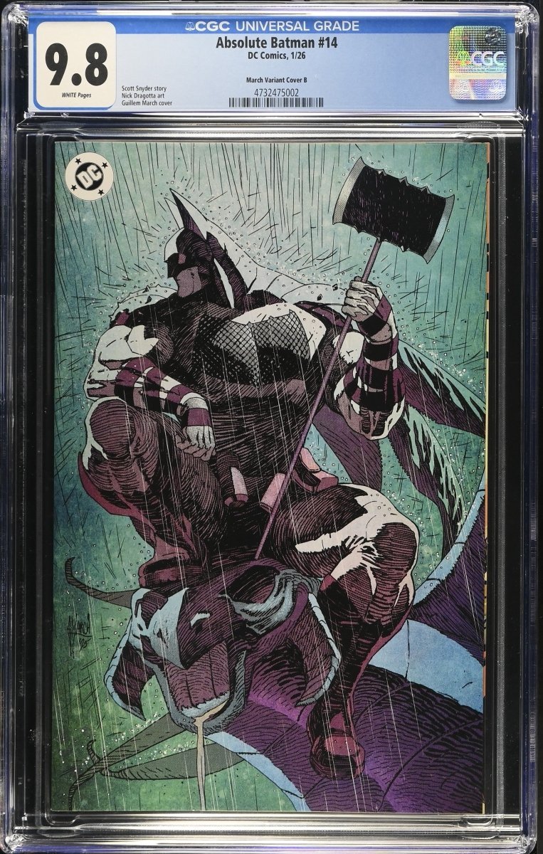 Absolute Batman 14 Cover E 1:50 Guillem March Virgin Ratio Variant CGC 9.8 - Walt's Comic Shop