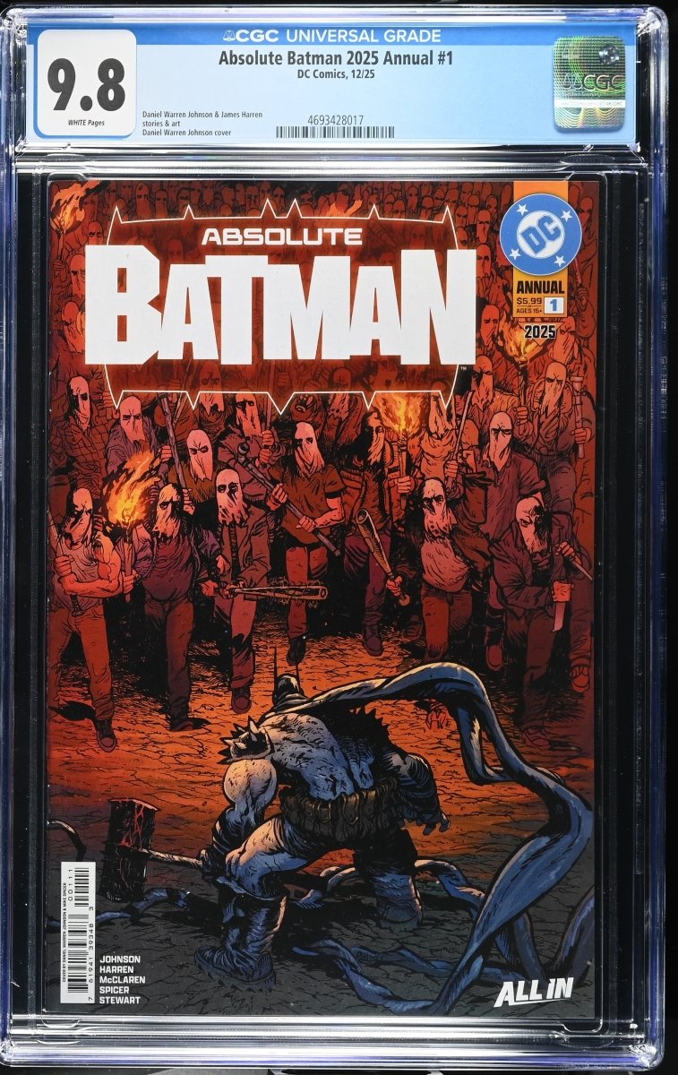 Absolute Batman 2025 Annual 1 1st Print CGC 9.8 *one per customer* - Walt's Comic Shop