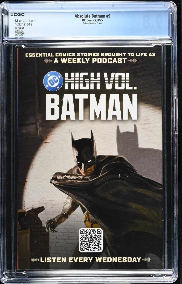 Absolute Batman 9 Cover F Brian Bolland Card Stock Variant CGC 9.8 - Walt's Comic Shop