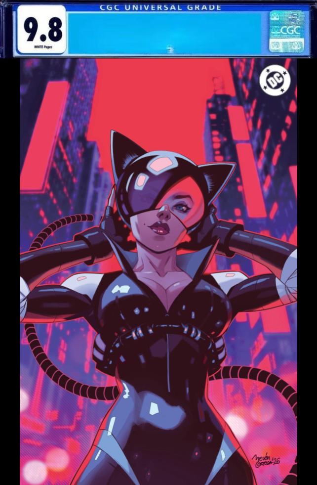 Absolute Catwoman #1 Walt's Comic Shop & Kings Comics Exclusive Belen Ortega Virgin Foil CGC 9.8 *PRE-ORDER*