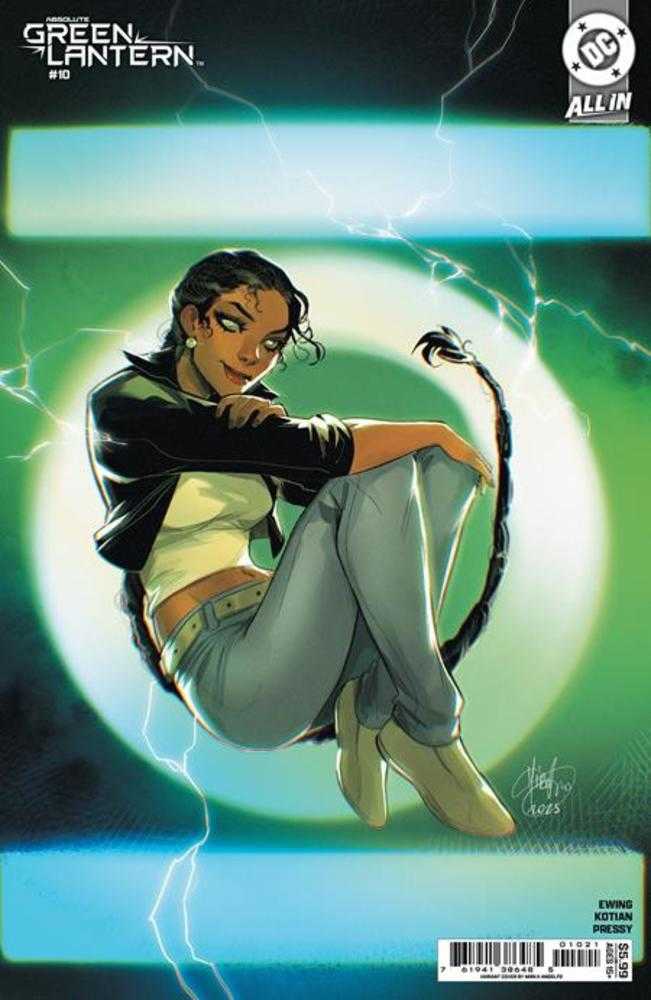 Absolute Green Lantern 10 Cover B Mirka Andolfo Card Stock Variant - Walt's Comic Shop