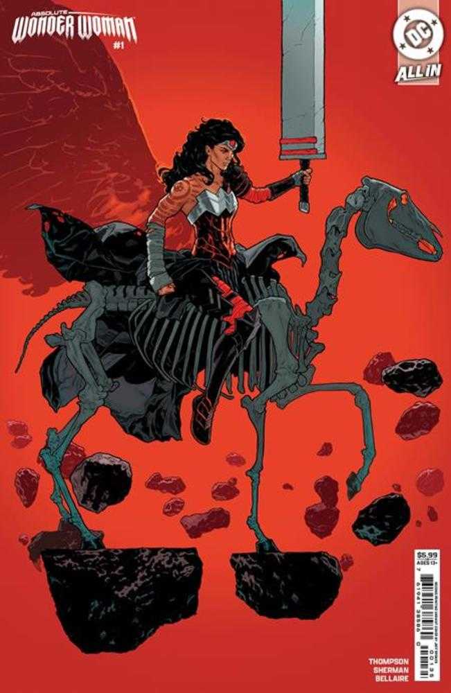 Absolute Wonder Woman #1 2nd Print Cover B Jeff Spokes Card Stock Variant - Walt's Comic Shop