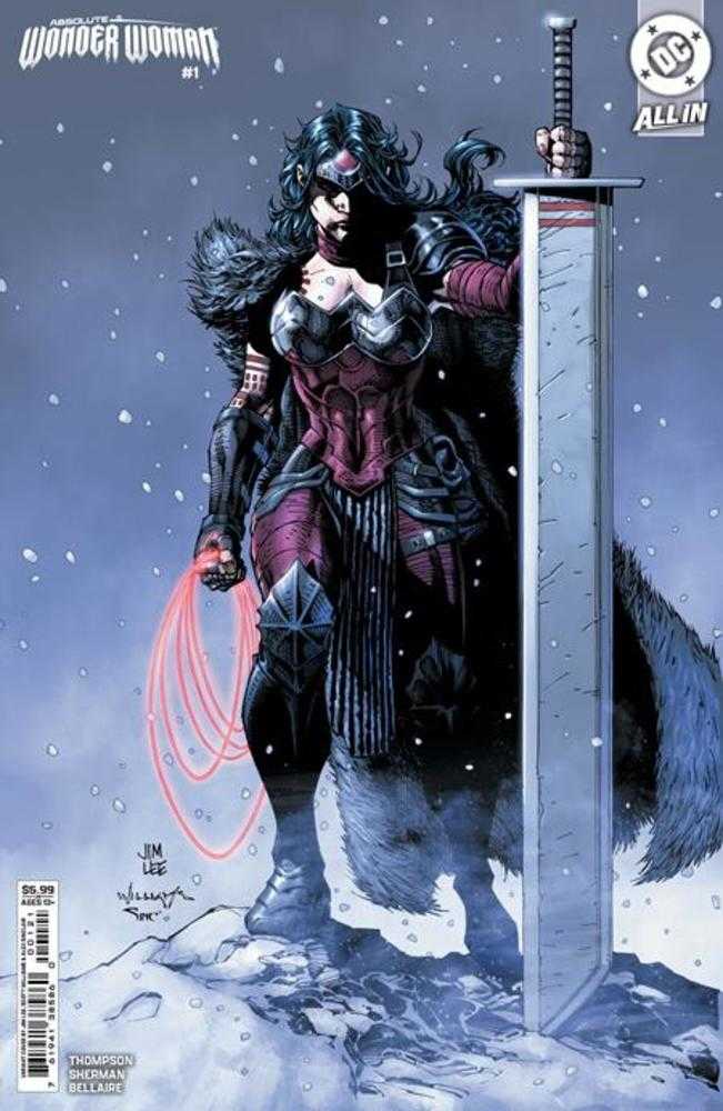 Absolute Wonder Woman #1 Cover C Jim Lee Card Stock Variant *one copy per customer* - Walt's Comic Shop