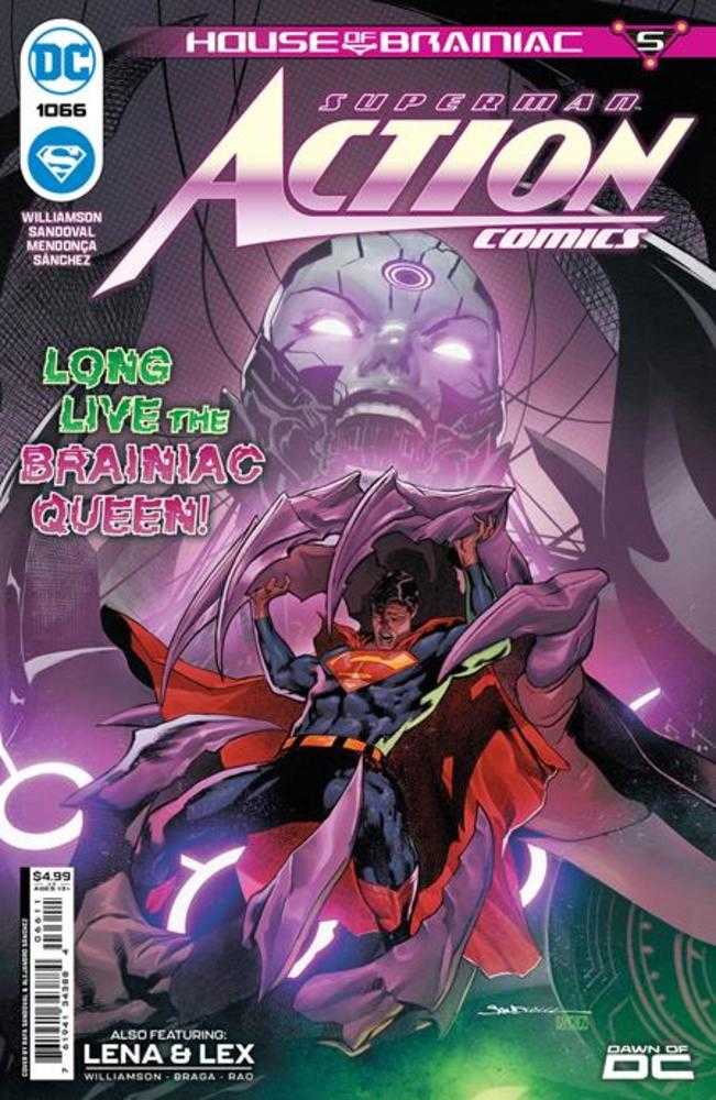 Action Comics #1066 Cover A Rafa Sandoval (House Of Brainiac) - Walt's Comic Shop