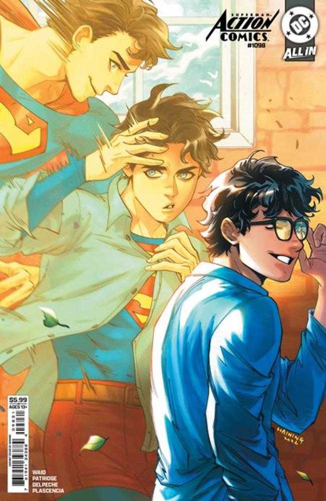 Action Comics 1098 Cover C Haining Card Stock Variant (The Reign Of The Superboys) - Walt's Comic Shop