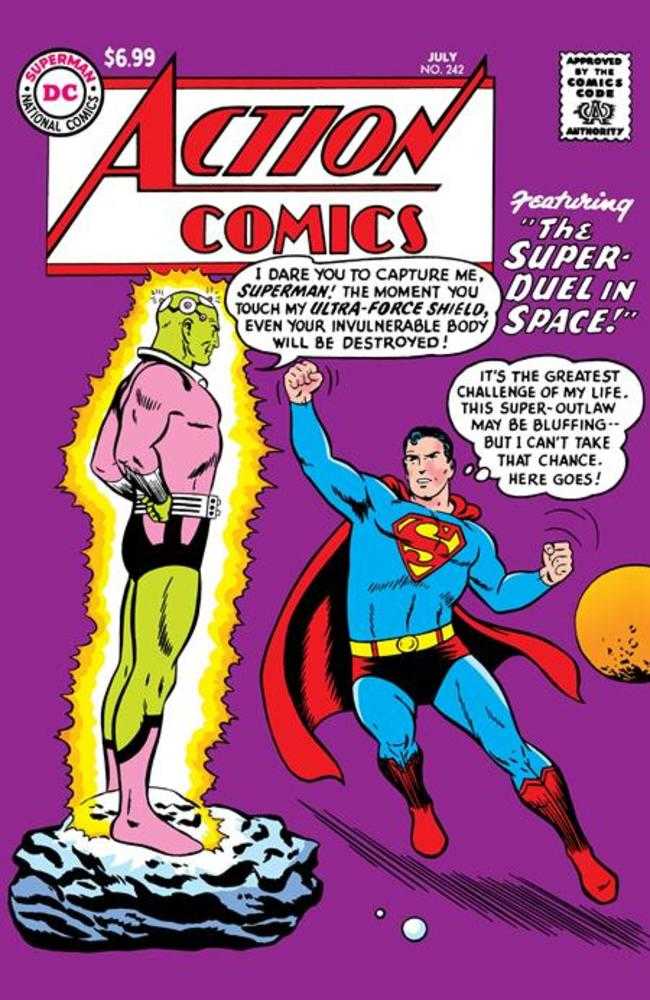 Action Comics 242 Facsimile Edition Cover C Curt Swan Foil Variant - Walt's Comic Shop