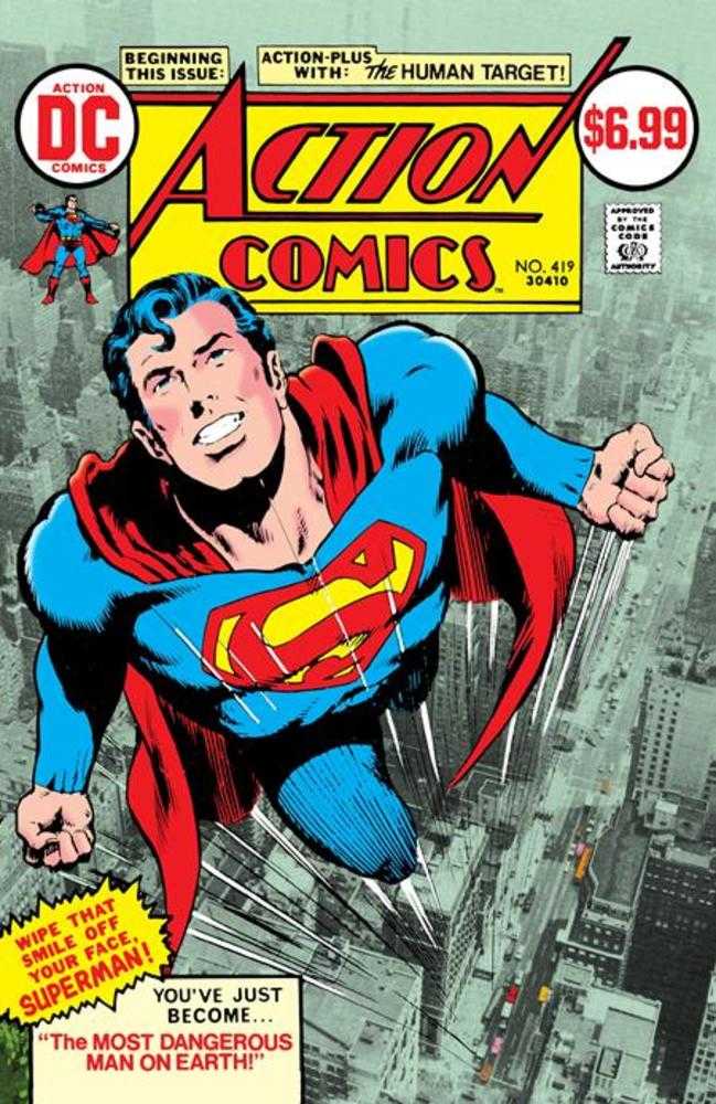 Action Comics 419 Facsimile Edition Cover B Neal Adams Foil Variant - Walt's Comic Shop