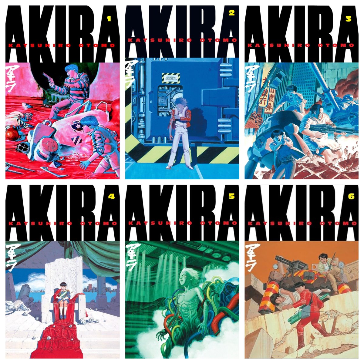 Akira GN Bundle incl Vol 1-6 - Walt's Comic Shop