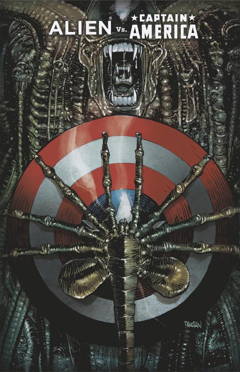 Alien vs. Captain America 1 Dan Panosian Foil Variant - Walt's Comic Shop