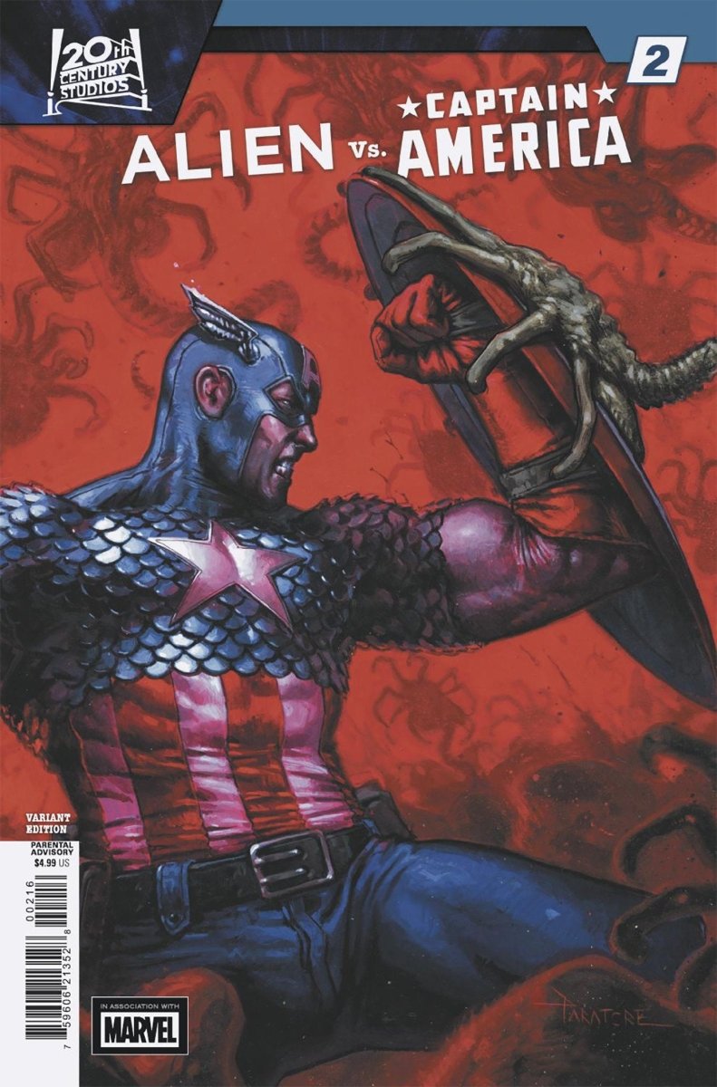 Alien vs. Captain America 2 Davide Paratore Variant - Walt's Comic Shop