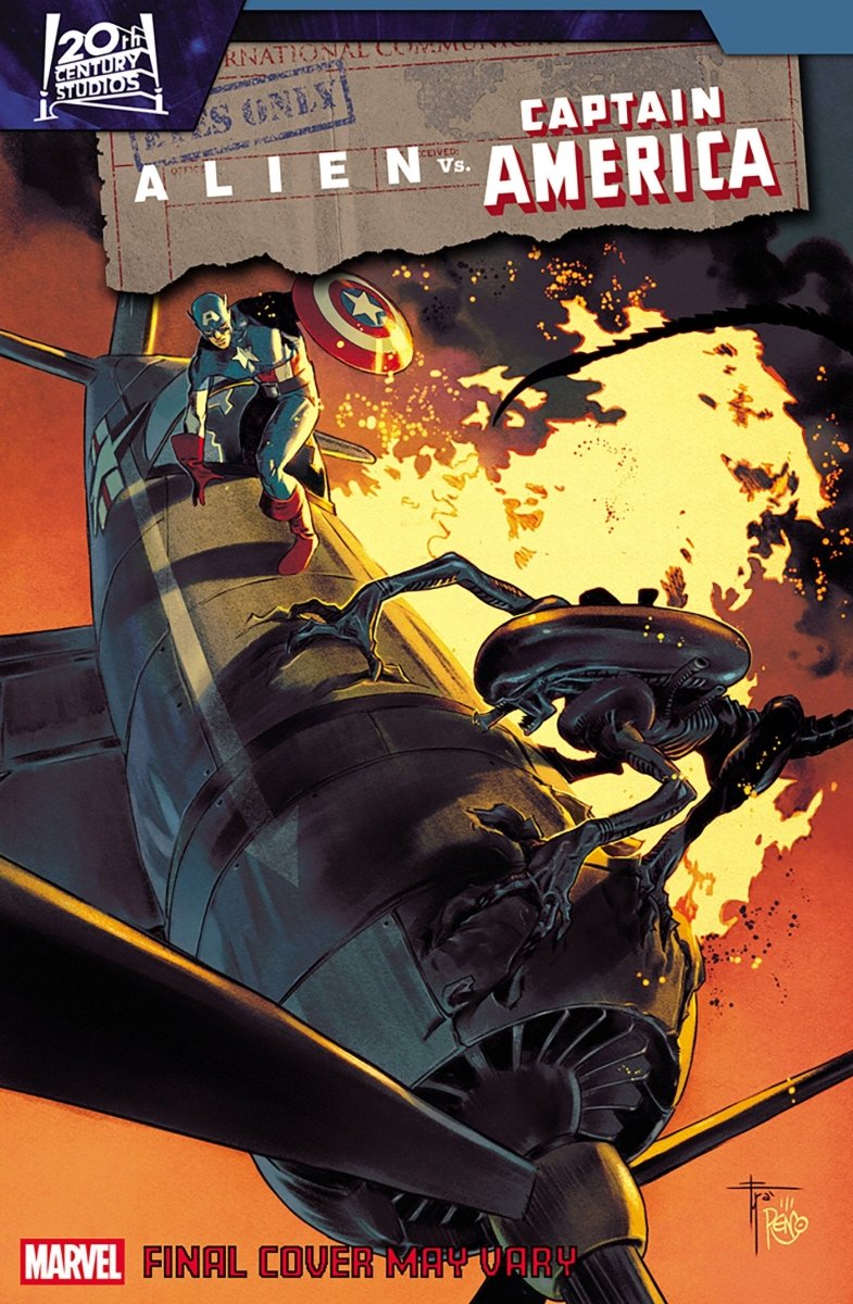 Alien vs. Captain America 3 Francesco Mobili 1:25 Ratio Variant - Walt's Comic Shop