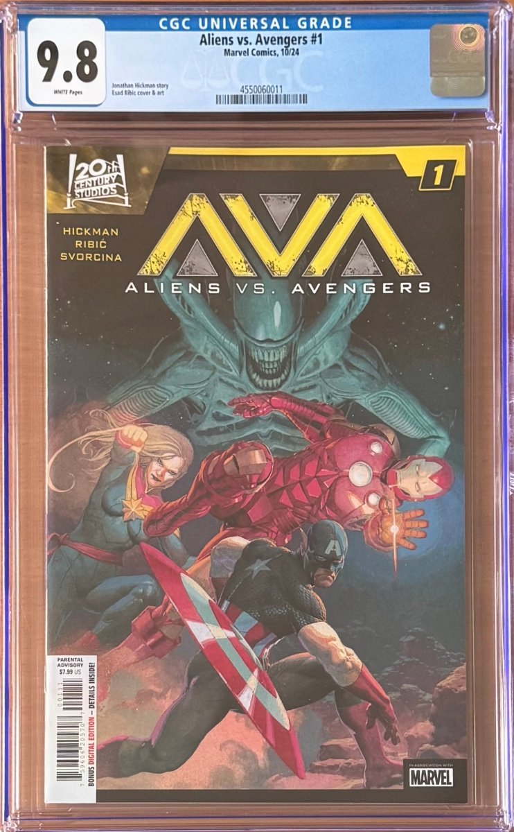 Aliens vs. Avengers # 1 Esad Ribic CGC 9.8 - Walt's Comic Shop