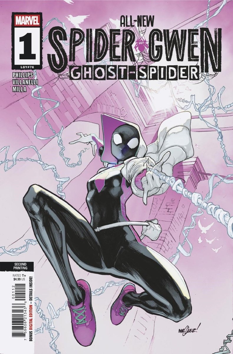 All New Spider Gwen: The Ghost Spider 1 David Marquez 2 Nd Printing Variant - Walt's Comic Shop