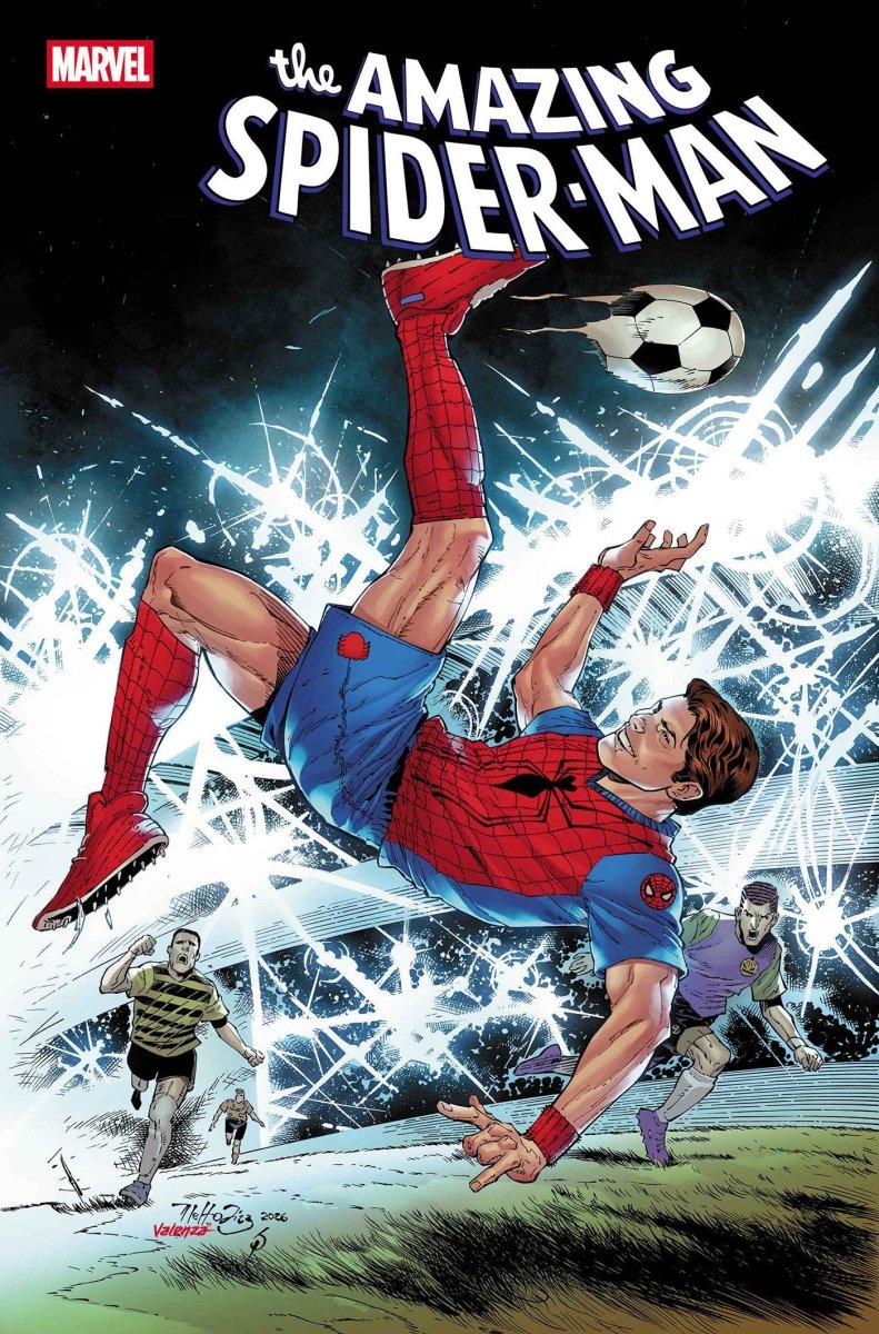 Amazing Spider-Man 30 Netho Diaz Marvel Soccer Variant - Walt's Comic Shop