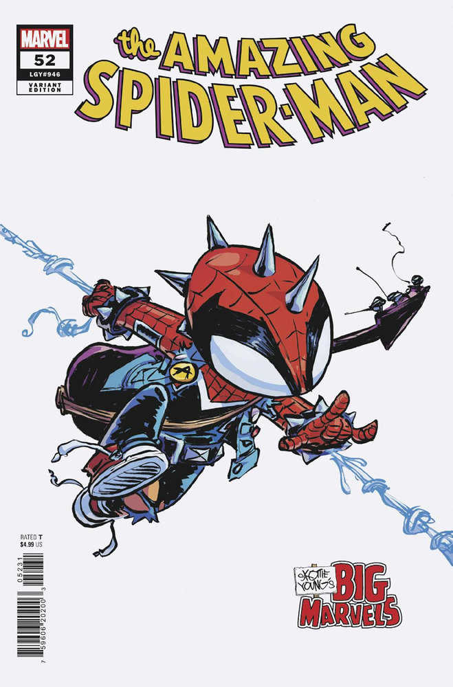 Amazing Spider - Man #52 Skottie Young'S Big Marvel Variant - Walt's Comic Shop