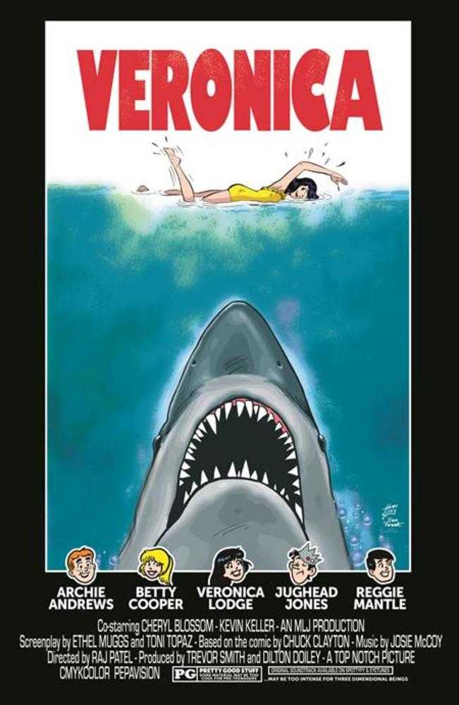Archies TV Laugh Out 79 Facsimile Edition Cover C Dan Parent Rosario Tito Pena Veronica Movie Poster Foil Variant Limited To 1000 Copies - Walt's Comic Shop