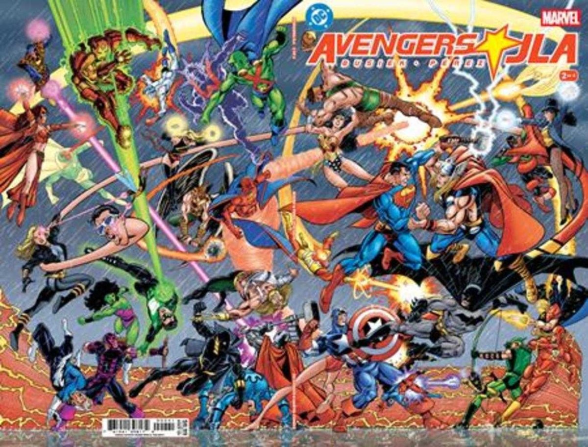 Avengers JLA 2 (Of 4) Facsimile Edition Cover D George Perez Foil Variant - Walt's Comic Shop