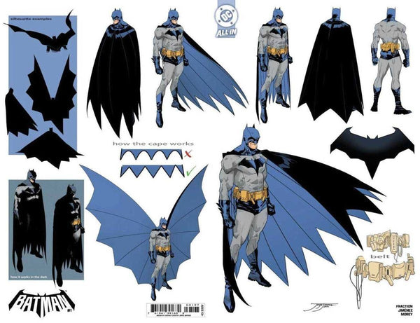 Batman #1 Cover O Jorge Jimenez Design Card Stock 1:5 Unlock Ratio