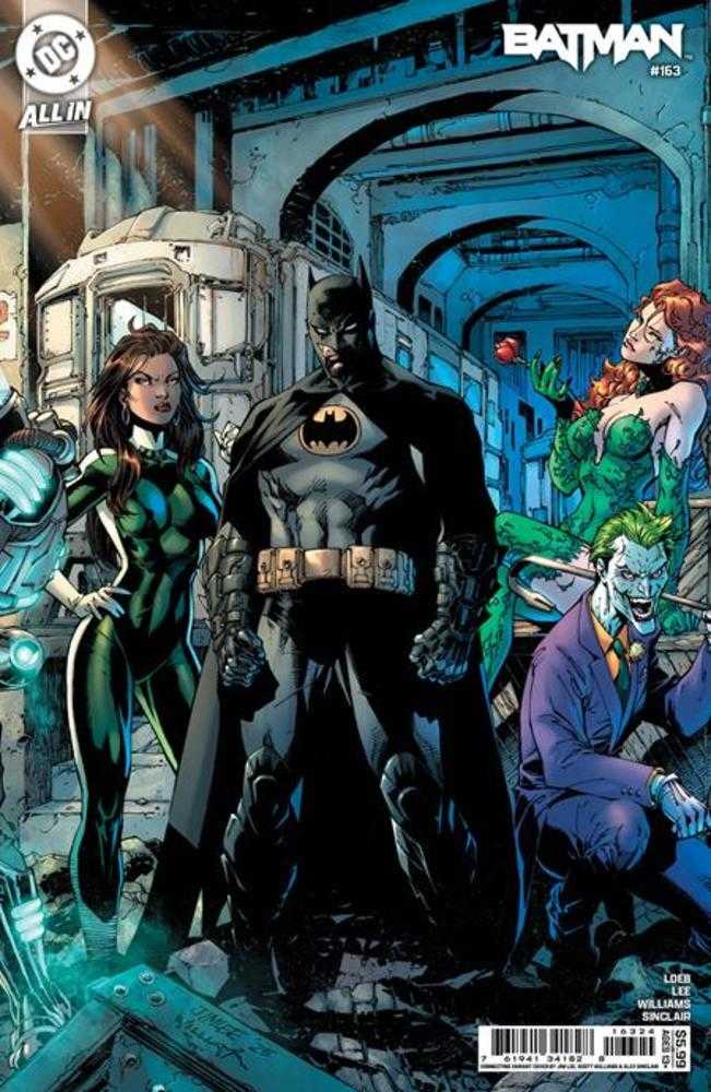 Batman 163 Cover B Jim Lee & Scott Williams Batman Connecting Middle Card Stock Variant - Walt's Comic Shop