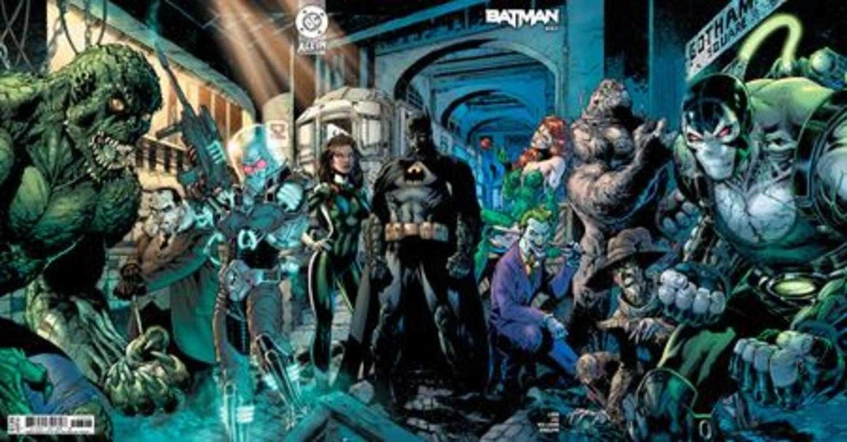 Batman 163 Cover E Jim Lee & Scott Williams Batman Connecting Gatefold Variant - Walt's Comic Shop