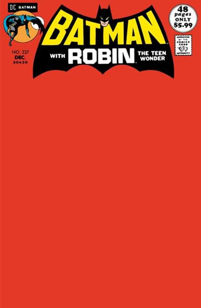 Batman #237 Facsimile Edition Cover C Blank Variant - Walt's Comic Shop