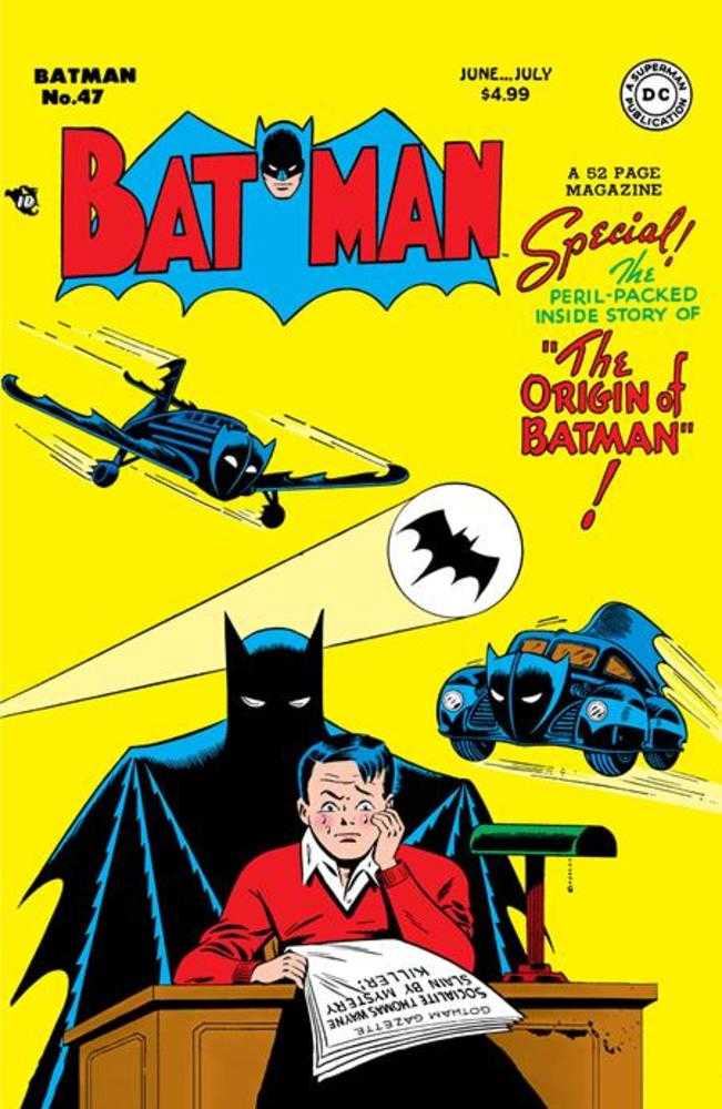 Batman 47 Facsimile Edition Cover A Bob Kane - Walt's Comic Shop