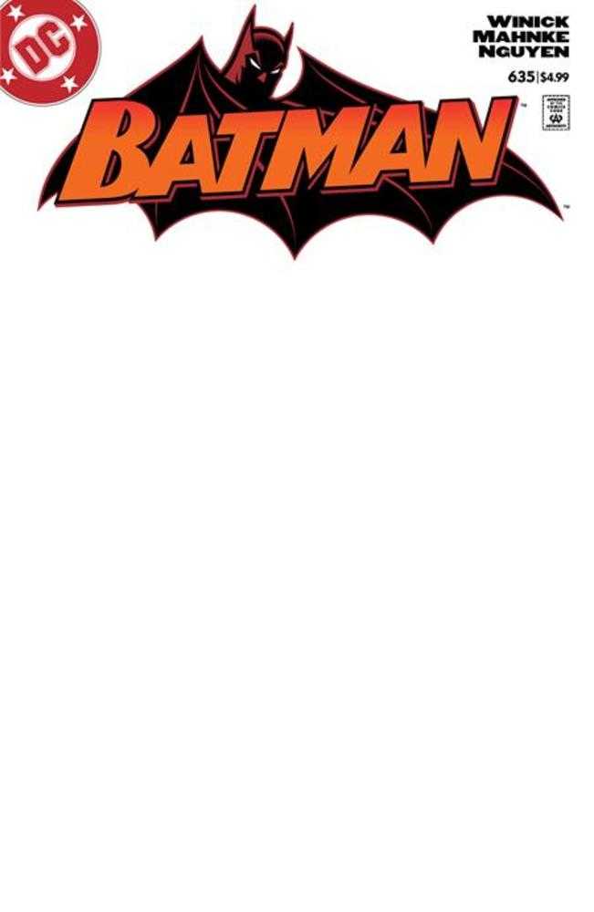 Batman 635 Facsimile Edition Cover D Blank Card Stock Variant - Walt's Comic Shop