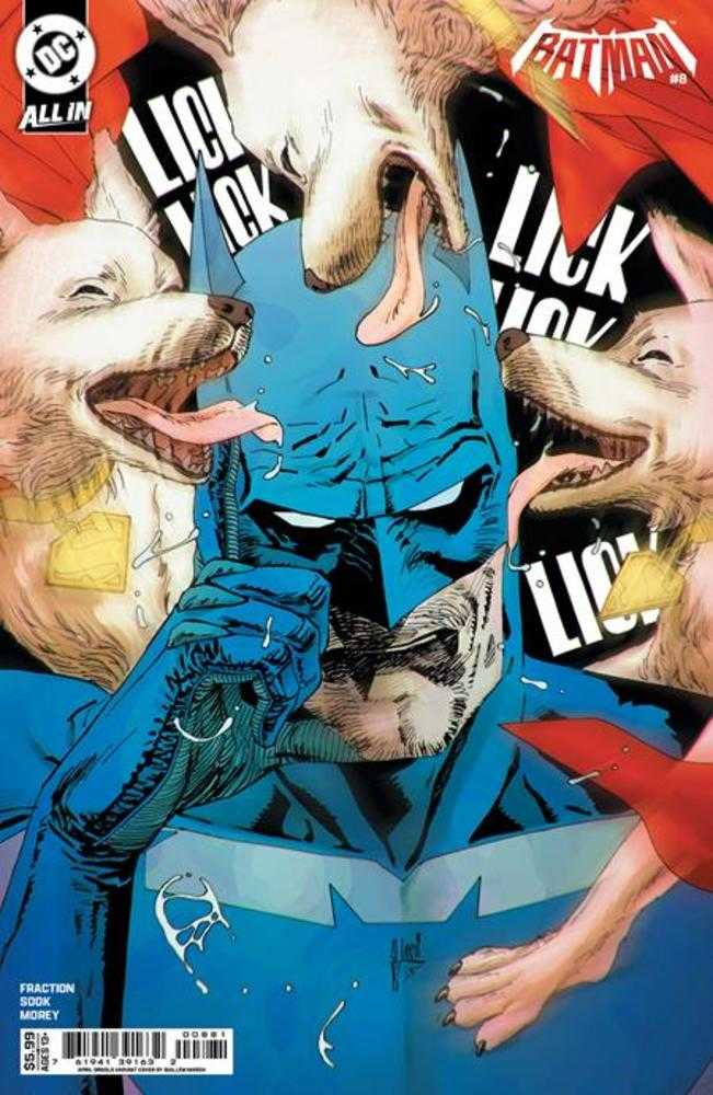 Batman 8 Cover G Guillem March April Drools Card Stock Variant - Walt's Comic Shop