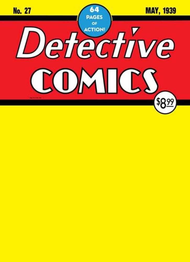 Batman Day 2024 - Detective Comics #27 Facsimile Edition Cover B Blank Variant - Walt's Comic Shop