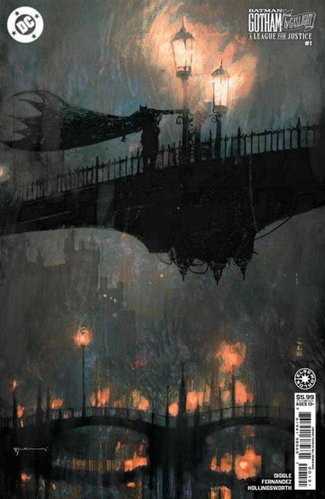 Batman Gotham By Gaslight A League For Justice 1 (Of 6) Cover C Bill Sienkiewicz Card Stock Variant - Walt's Comic Shop