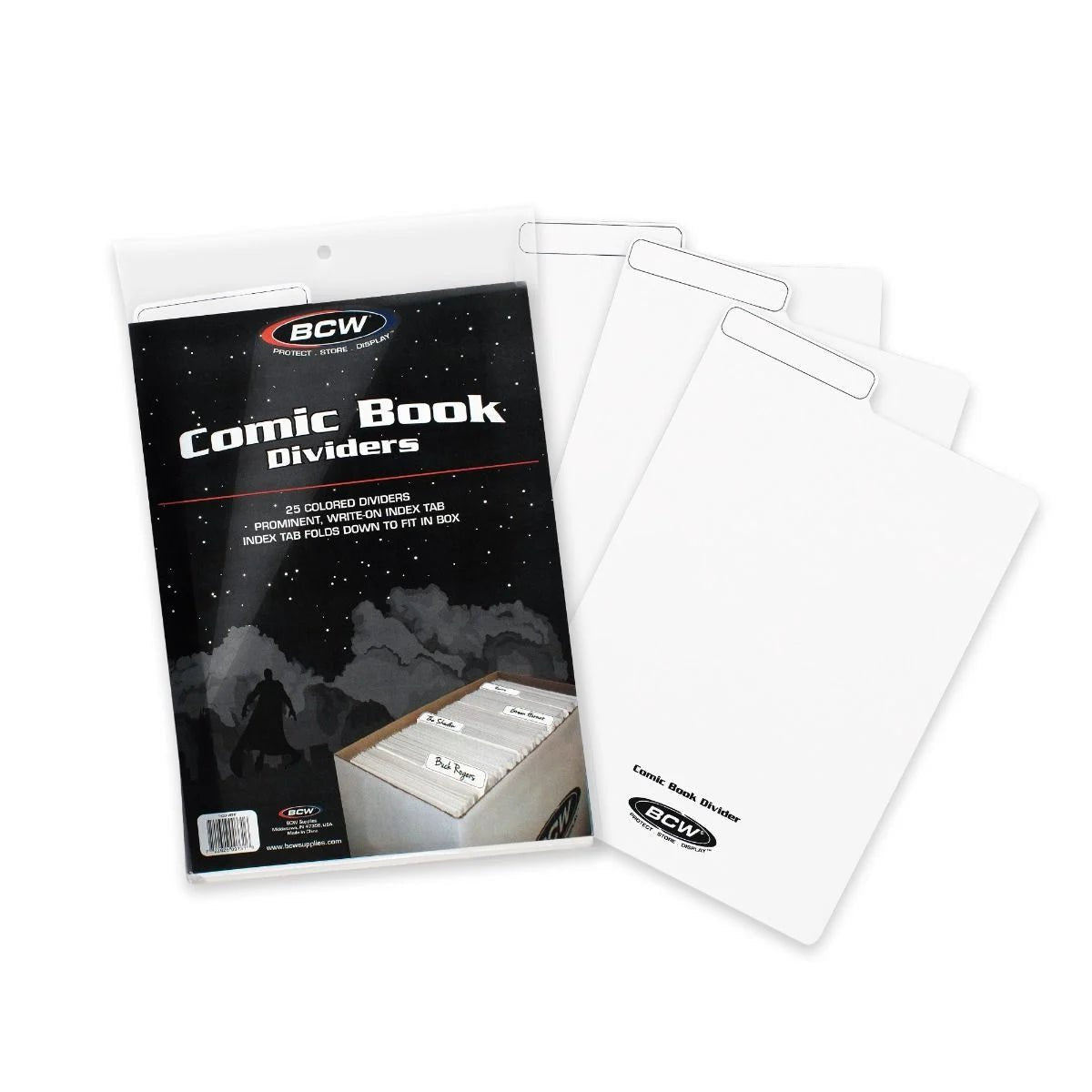BCW Comic Book Dividers White (25 Pack) - Walt's Comic Shop