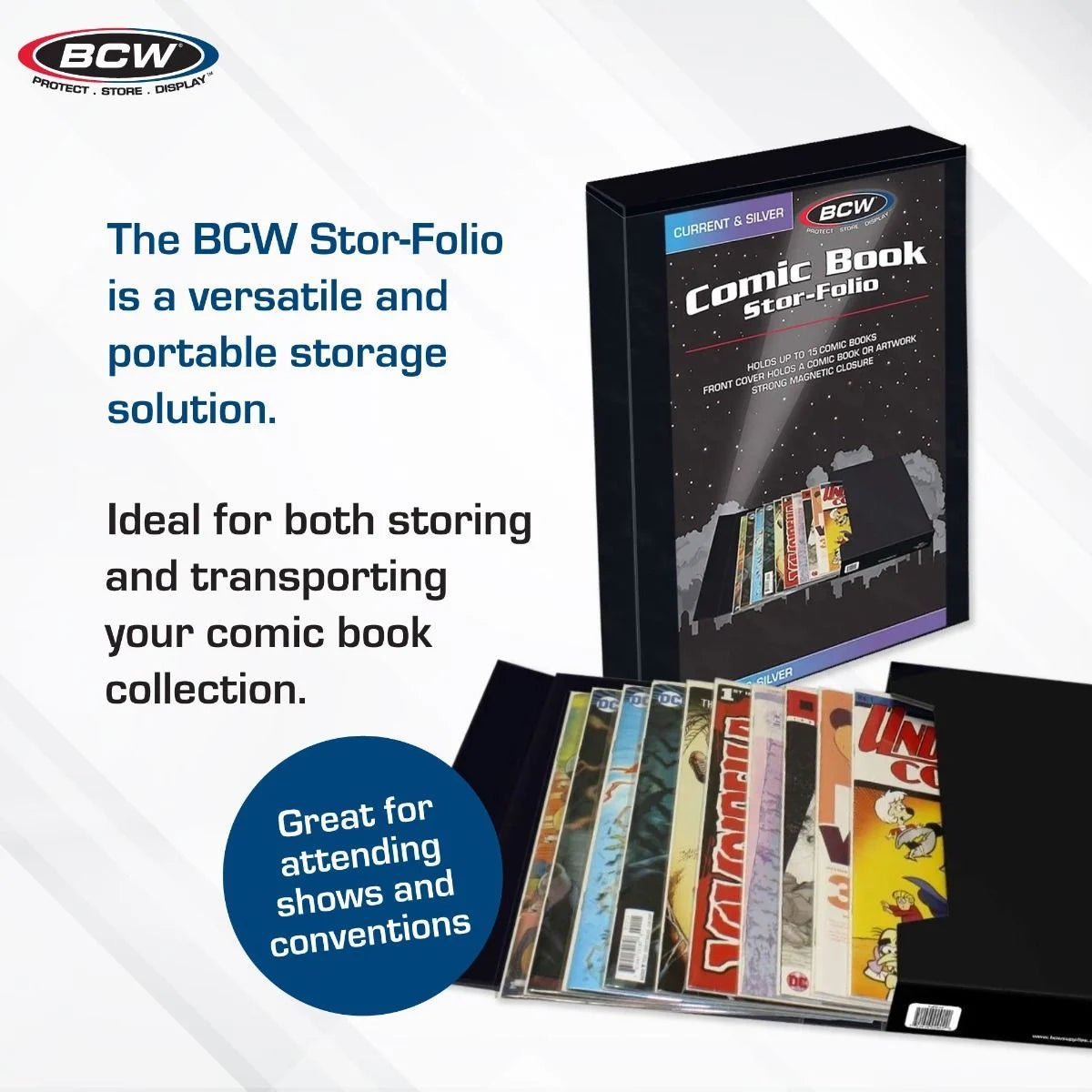 BCW Comic Book Stor - Folio - Black - Walt's Comic Shop