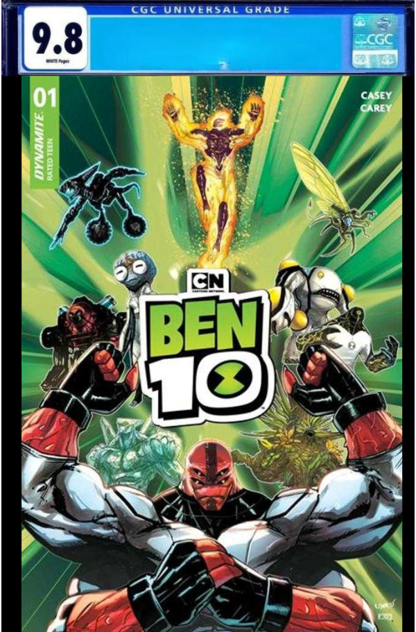 Ben 10 1 Cover A Robert Carey CGC 9.8 *PRE - ORDER* - Walt's Comic Shop