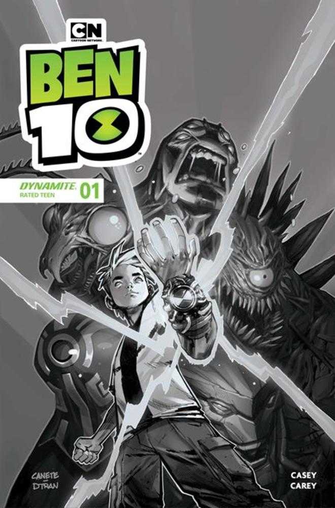 Ben 10 1 Cover J Eric Canete Line Art Ratio 1:10 Ratio Variant - Walt's Comic Shop
