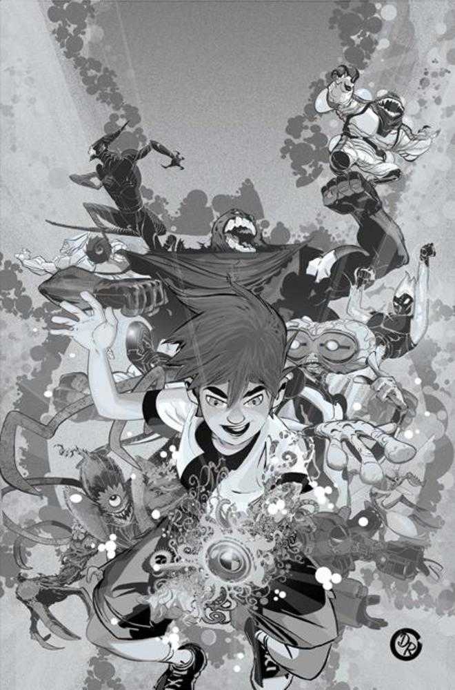 Ben 10 1 Cover M Inc Duncan Rouleau Line Art Full Art 1:20 Ratio Variant - Walt's Comic Shop