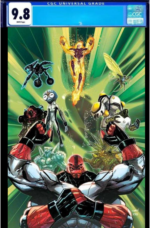 Ben 10 1 Cover N 1 in 25 Robert Carey Full Art Variant CGC 9.8 *PRE - ORDER* - Walt's Comic Shop