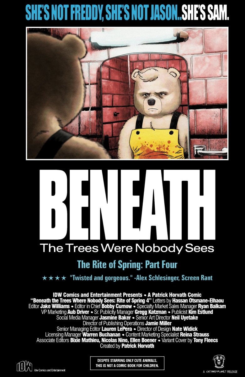 Beneath The Trees Where Nobody Sees: Rite Of Spring 4 Variant B (Fleecs Movie Homage Cover) - Walt's Comic Shop