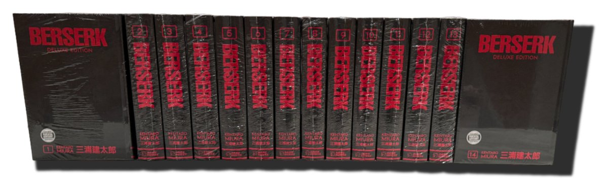 Berserk Deluxe Edition Volumes 1-14 HC Bundle (The Complete Series!) - Walt's Comic Shop