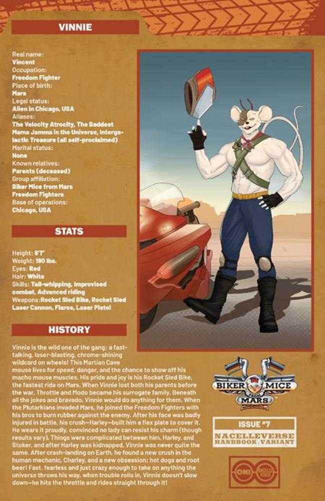 Biker Mice From Mars (2025) 7 Cover B Dotun Akande Handbook Variant - Walt's Comic Shop