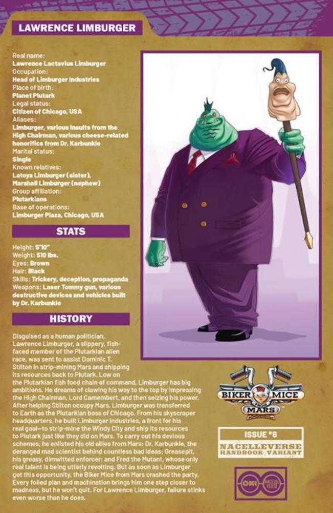 Biker Mice From Mars (2025) 8 Cover B Dotun Akande Handbook Variant - Walt's Comic Shop