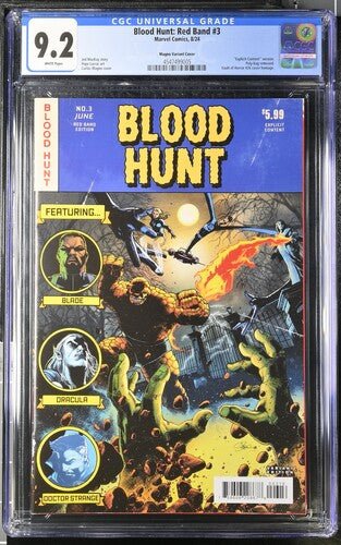 Blood Hunt #3 1:25 Red Band Bloody Homage Variant CGC 9.2 - Walt's Comic Shop