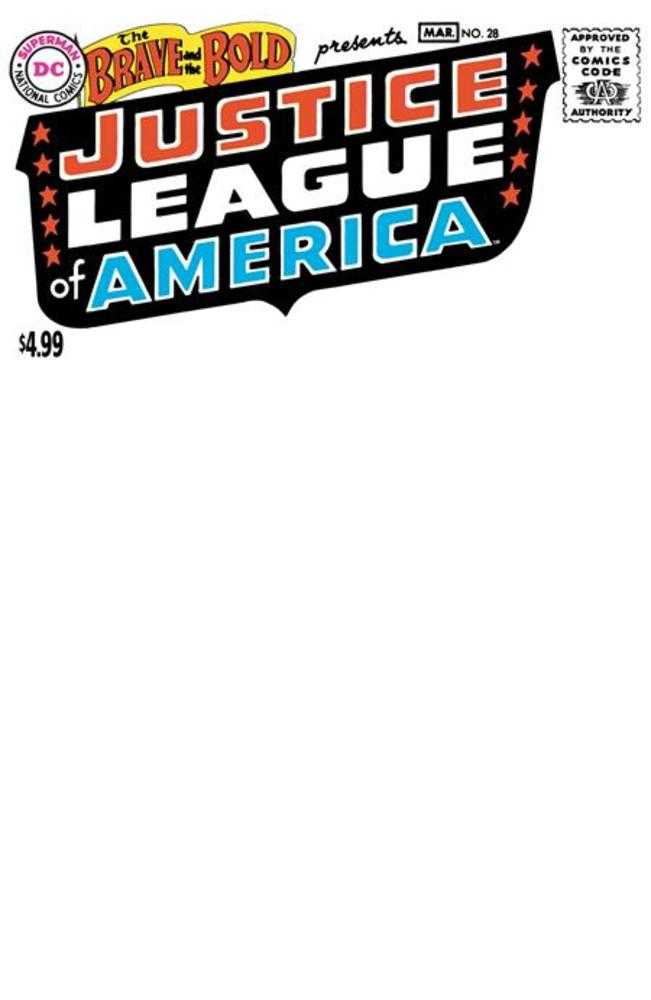 Brave And The Bold 28 Facsimile Edition Cover C Blank Card Stock Variant (2026 Edition) - Walt's Comic Shop